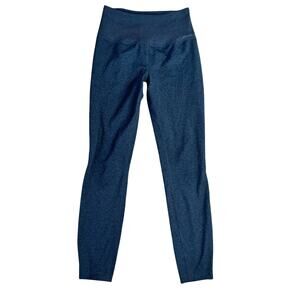 Eddie Bauer Womens 7/8 Length Leggings Size Small Blue Casual Zip Pocket